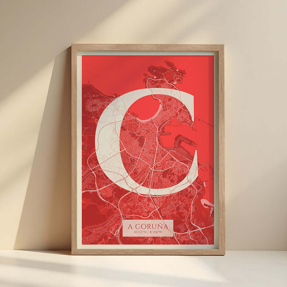 Lámina artística de A Coruña – "La Clásica"