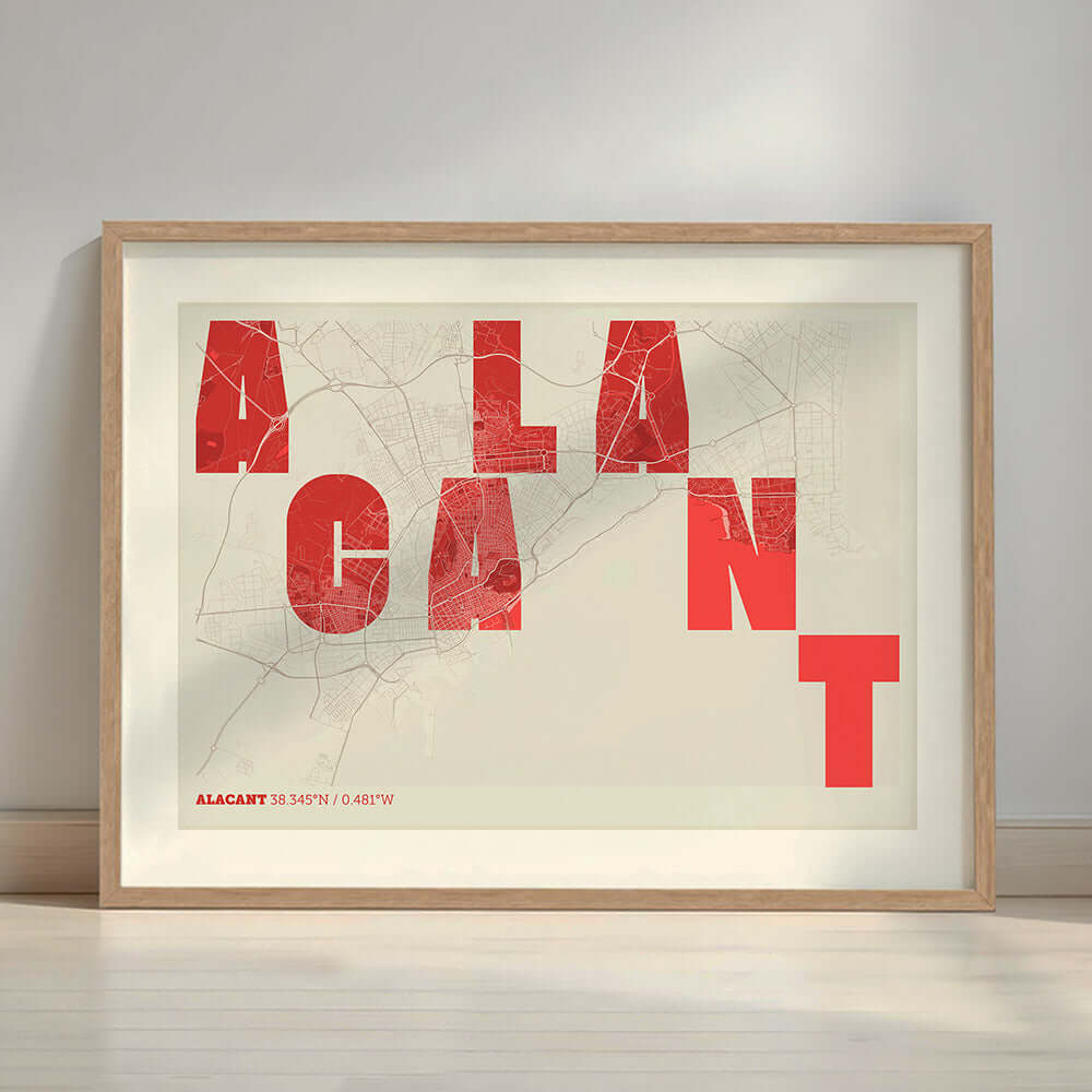 Mapa artístico de Alacant – "Cada Letra a su Aire"