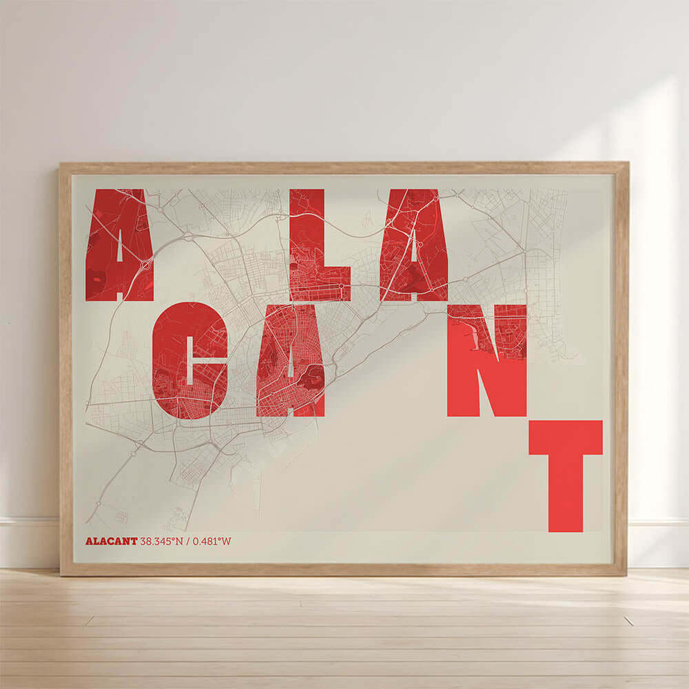 Mapa artístico de Alacant – "Cada Letra a su Aire"