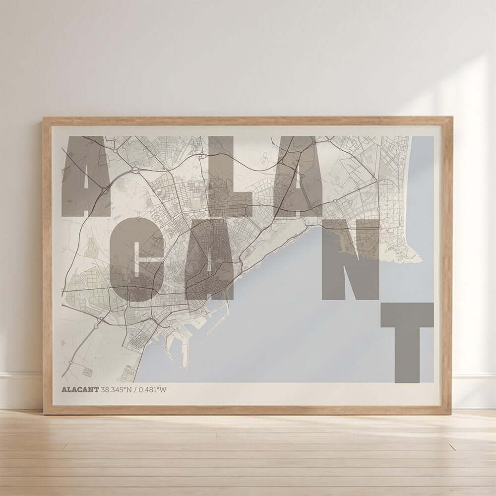 Mapa artístico de Alacant – "Cada Letra a su Aire"