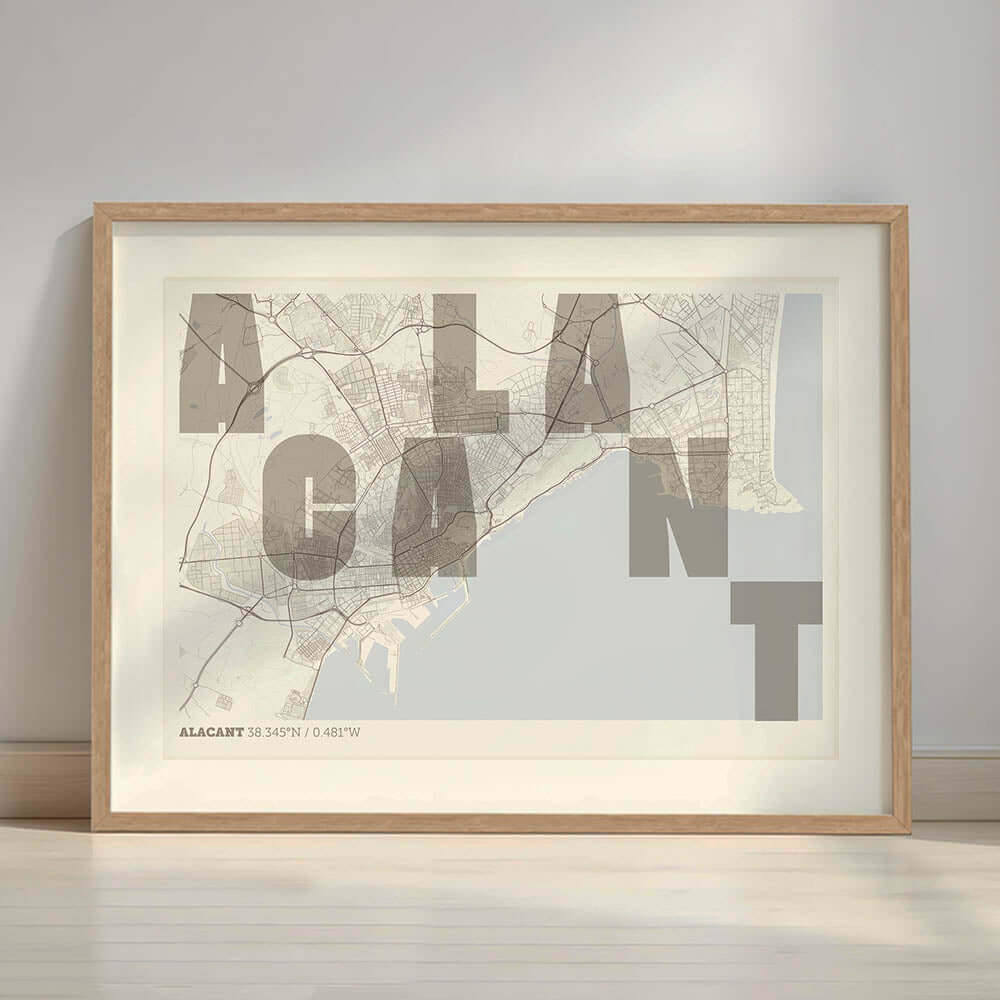 Mapa artístico de Alacant – "Cada Letra a su Aire"
