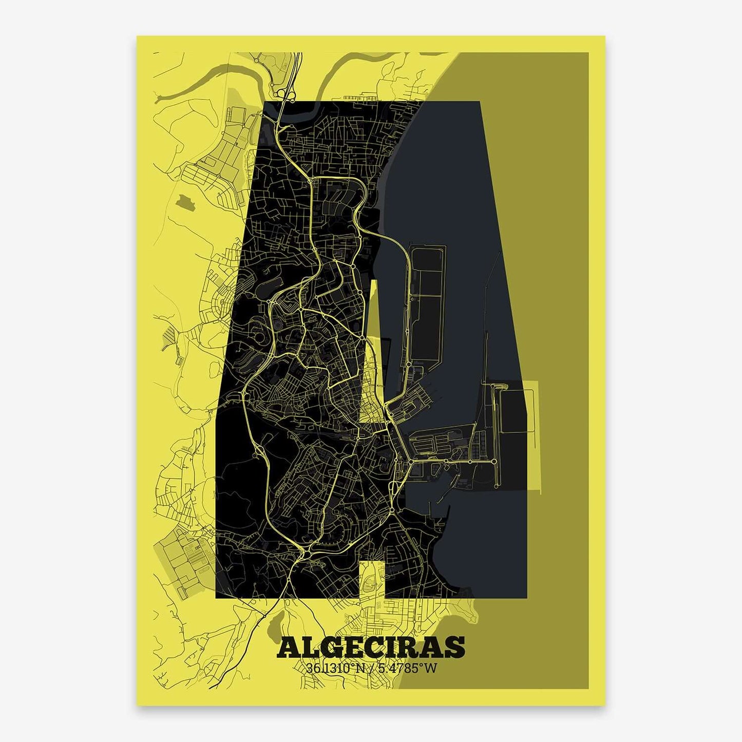 Lámina decorativa de Algeciras – "La Súper Bold"