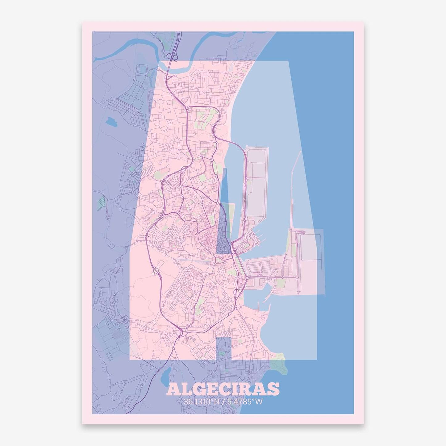 Lámina decorativa de Algeciras – "La Súper Bold"
