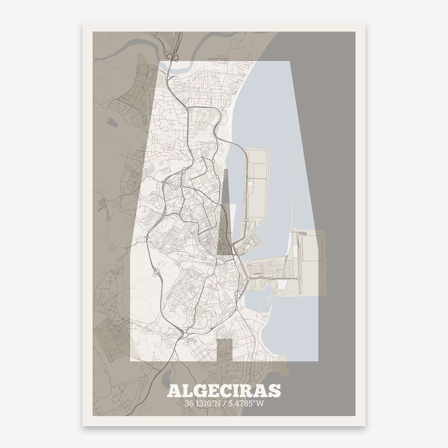 Lámina decorativa de Algeciras – "La Súper Bold"