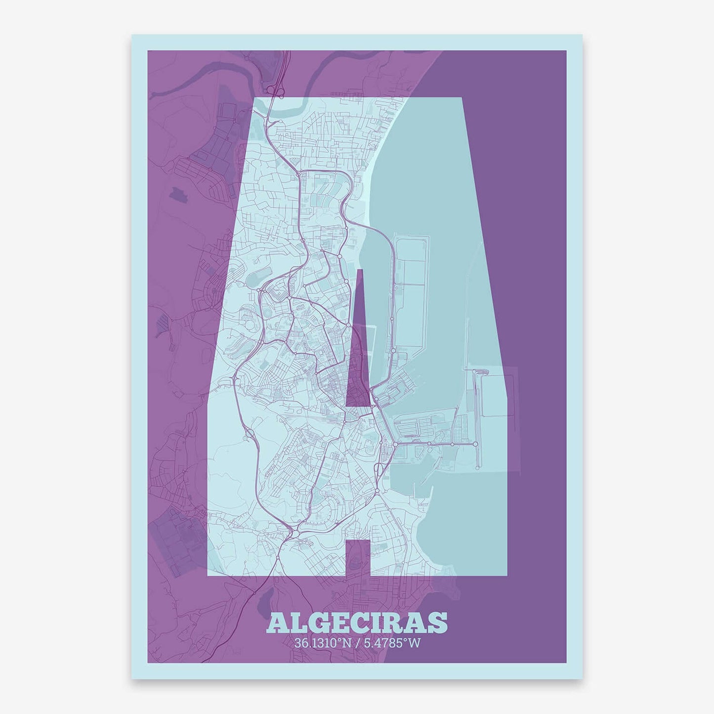 Lámina decorativa de Algeciras – "La Súper Bold"