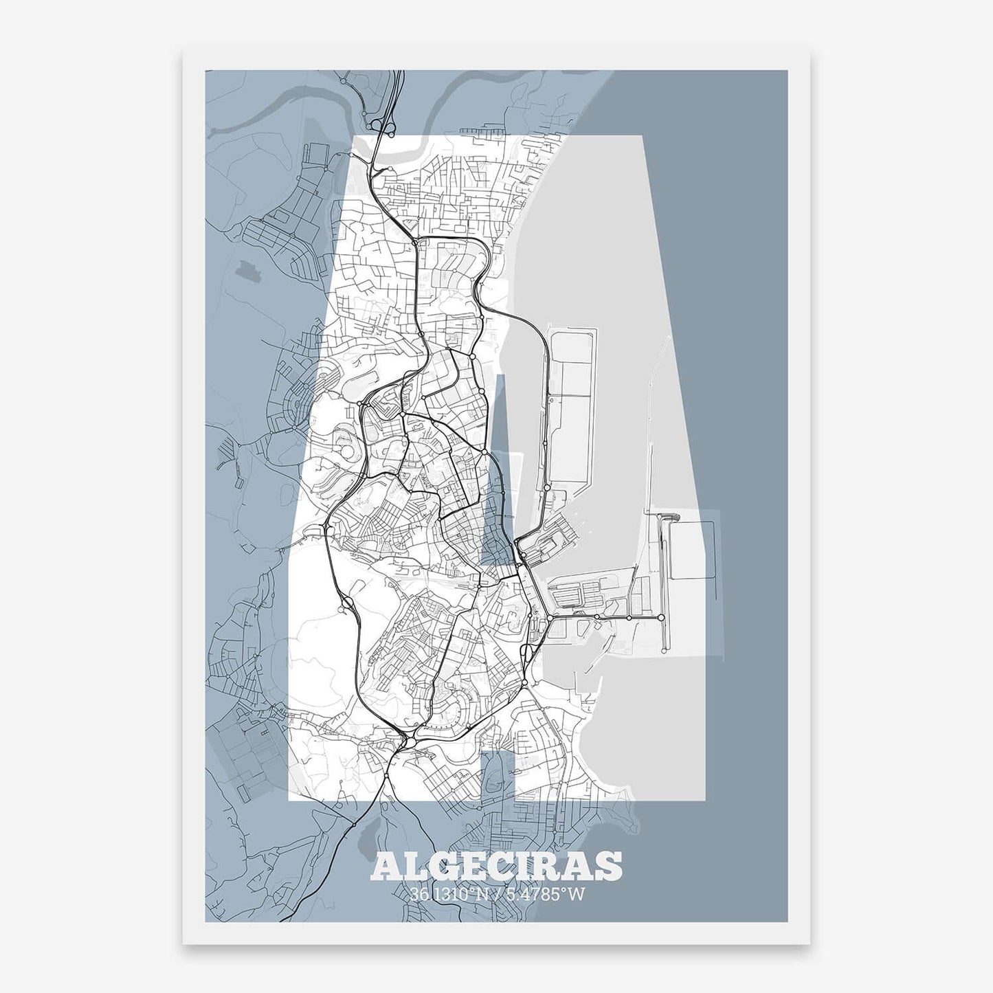 Lámina decorativa de Algeciras – "La Súper Bold"