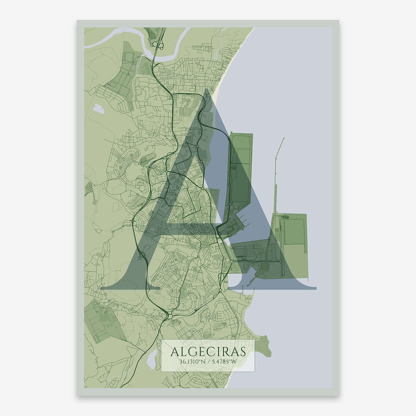 Lámina artística de Algeciras – "La Clásica"
