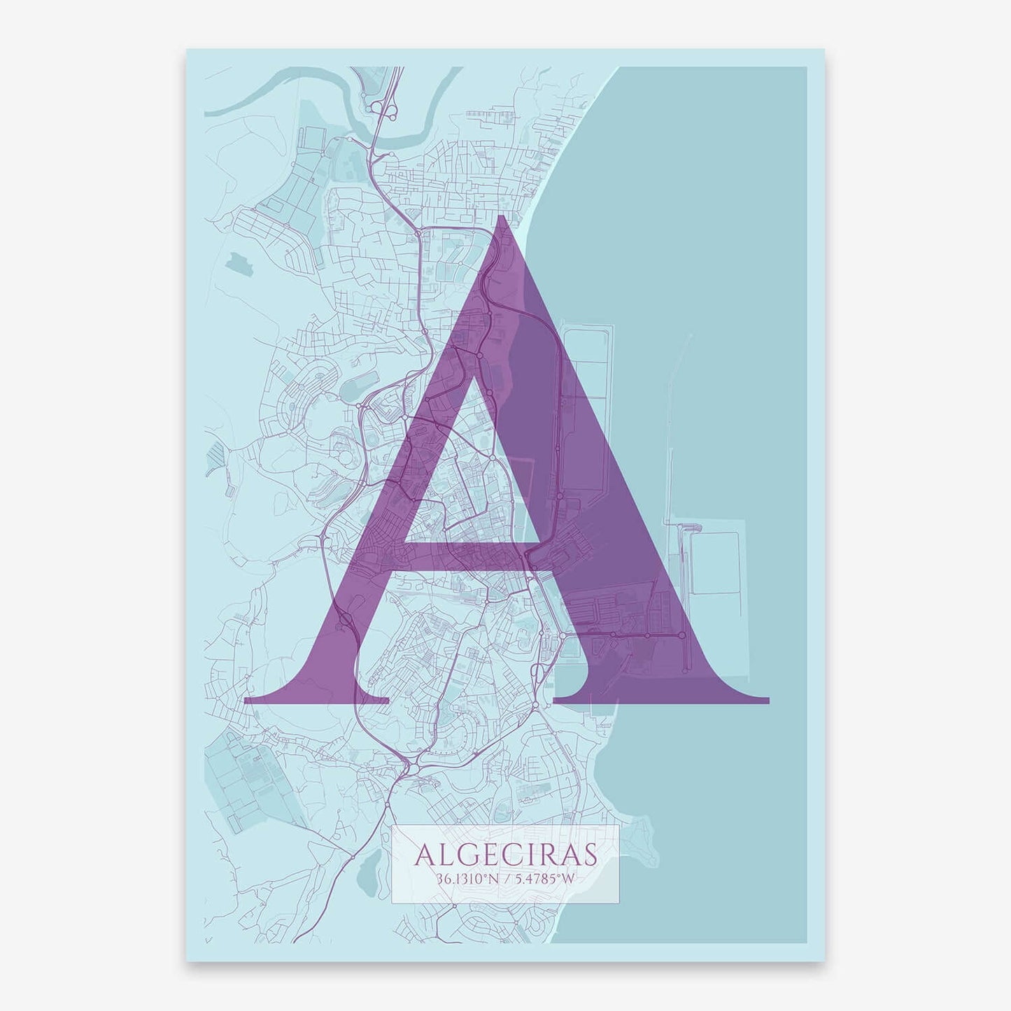 Lámina artística de Algeciras – "La Clásica"