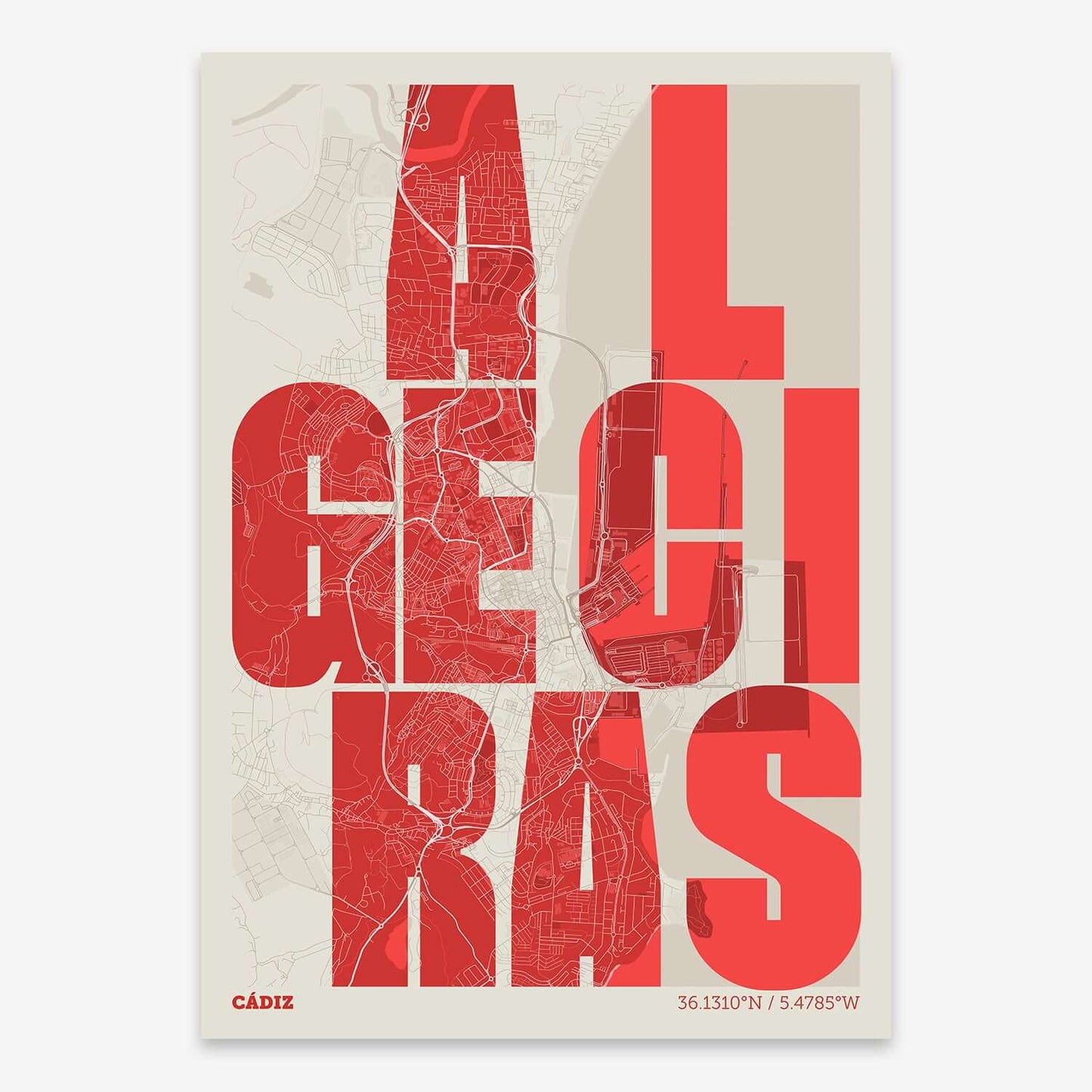 Mapa artístico de Algeciras – "Cada Letra a su Aire"