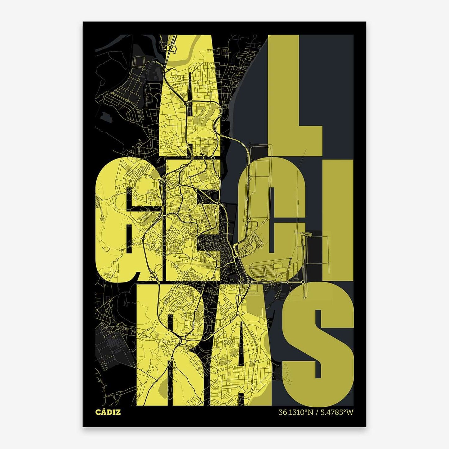 Mapa artístico de Algeciras – "Cada Letra a su Aire"