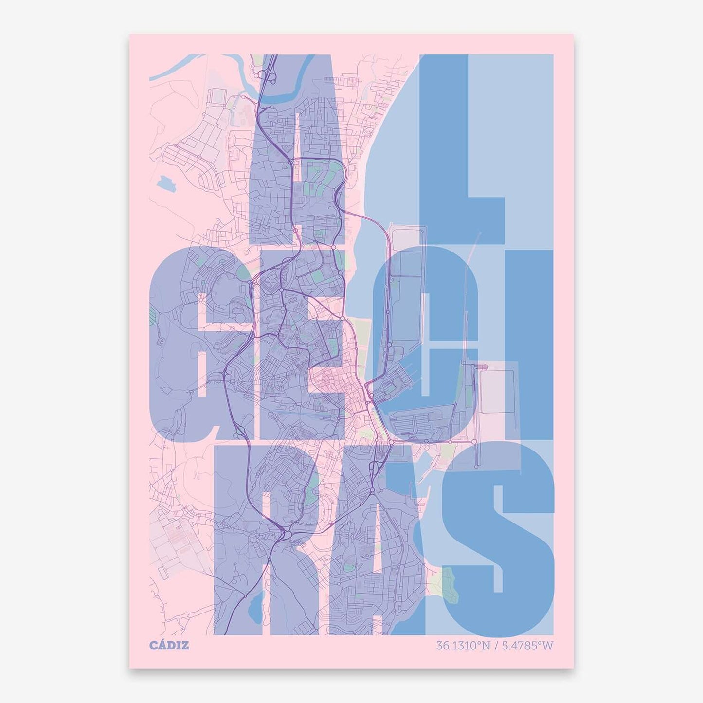 Mapa artístico de Algeciras – "Cada Letra a su Aire"