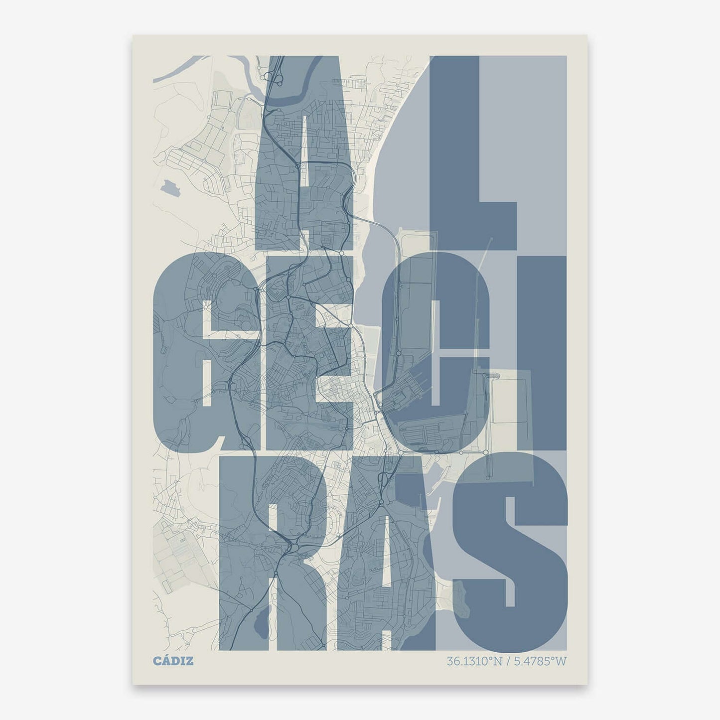 Mapa artístico de Algeciras – "Cada Letra a su Aire"