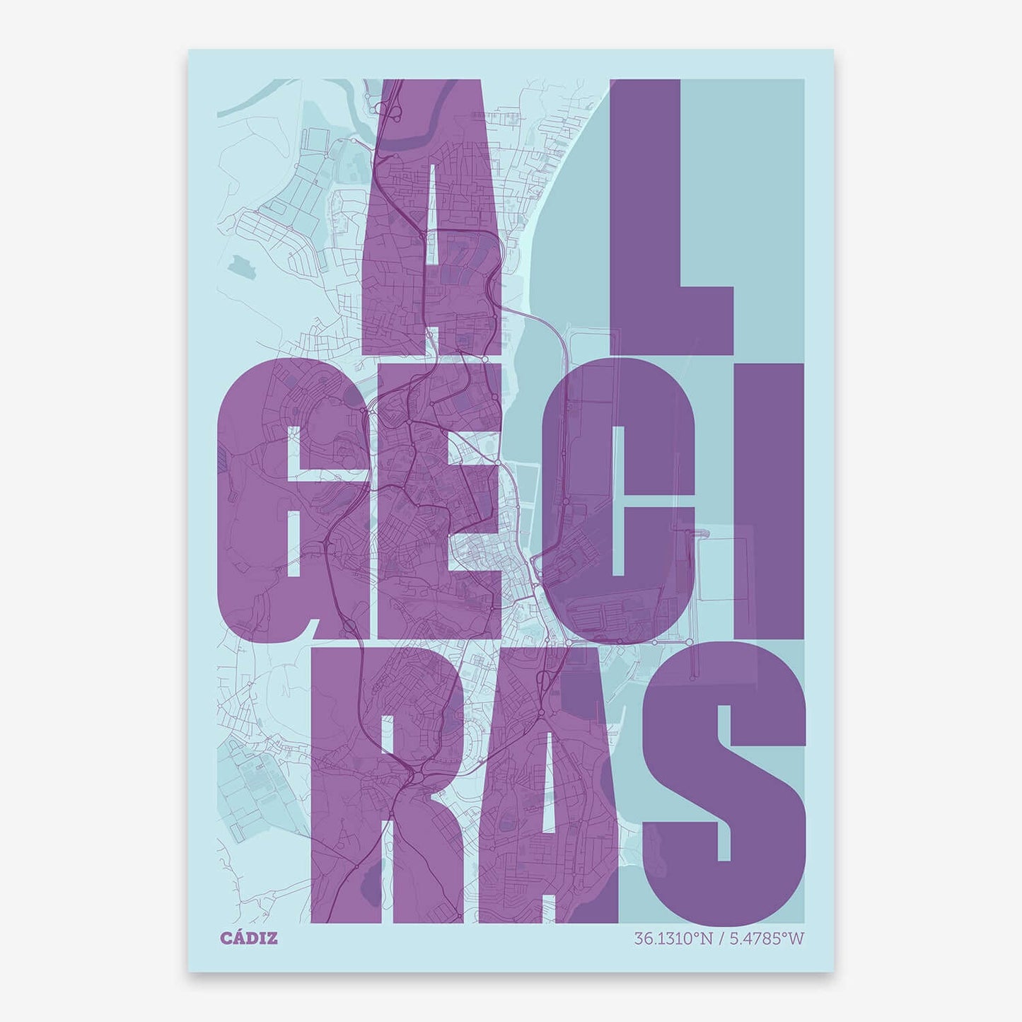 Mapa artístico de Algeciras – "Cada Letra a su Aire"