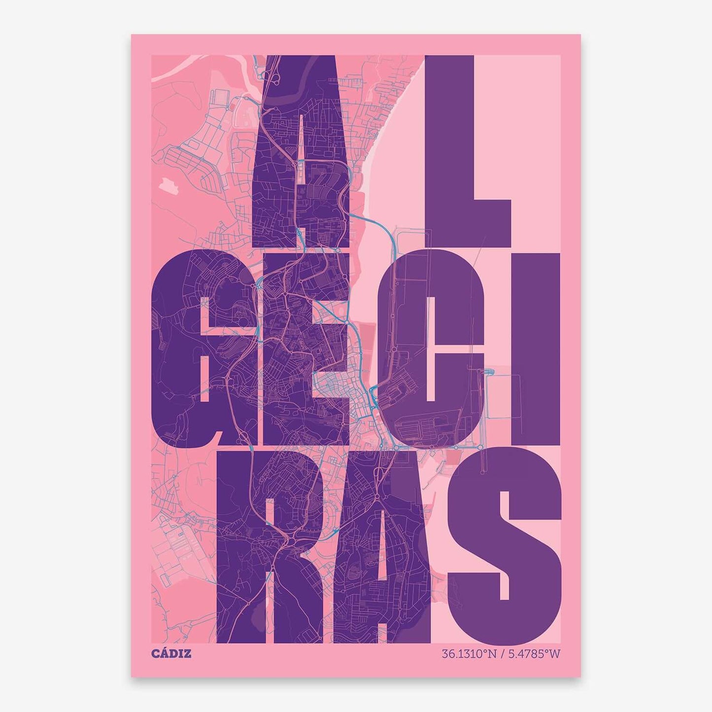 Mapa artístico de Algeciras – "Cada Letra a su Aire"