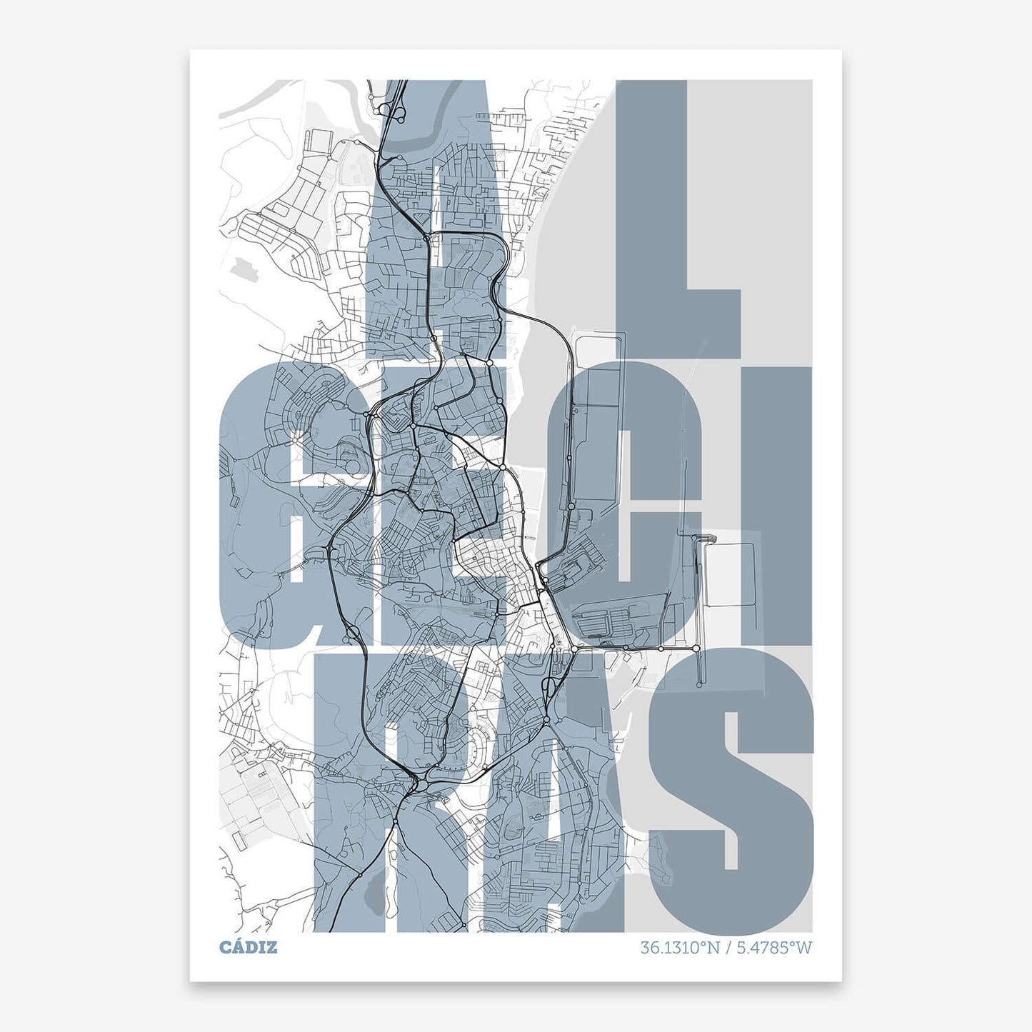 Mapa artístico de Algeciras – "Cada Letra a su Aire"