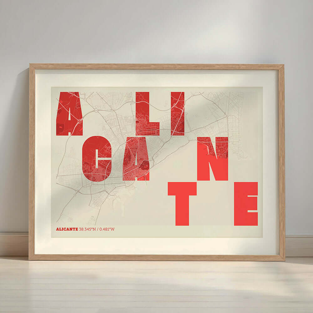 Mapa artístico de Alicante – "Cada Letra a su Aire"