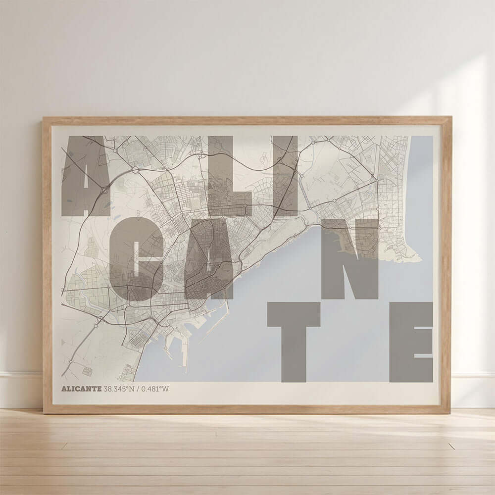 Mapa artístico de Alicante – "Cada Letra a su Aire"