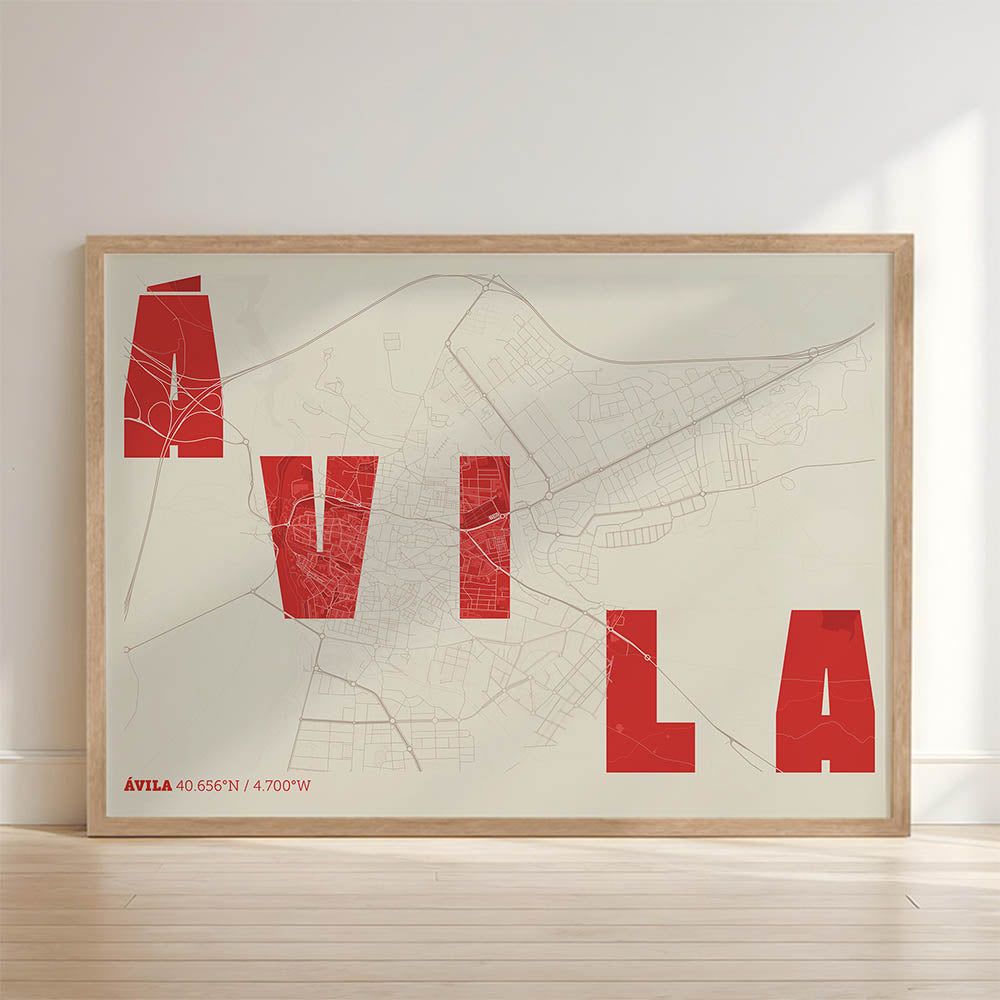 Mapa artístico de Ávila – "Cada Letra a su Aire"