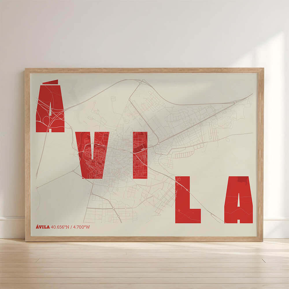 Mapa artístico de Ávila – "Cada Letra a su Aire"
