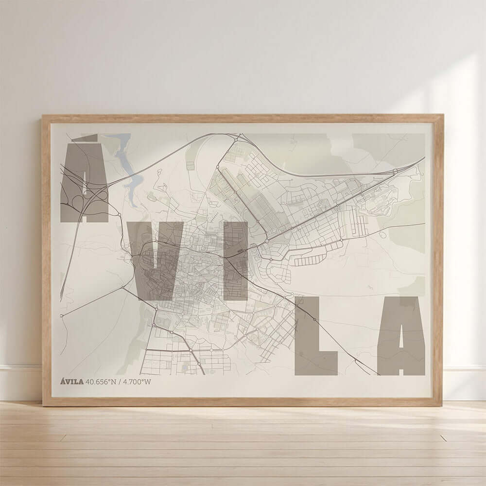 Mapa artístico de Ávila – "Cada Letra a su Aire"