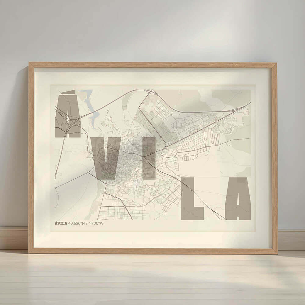 Mapa artístico de Ávila – "Cada Letra a su Aire"