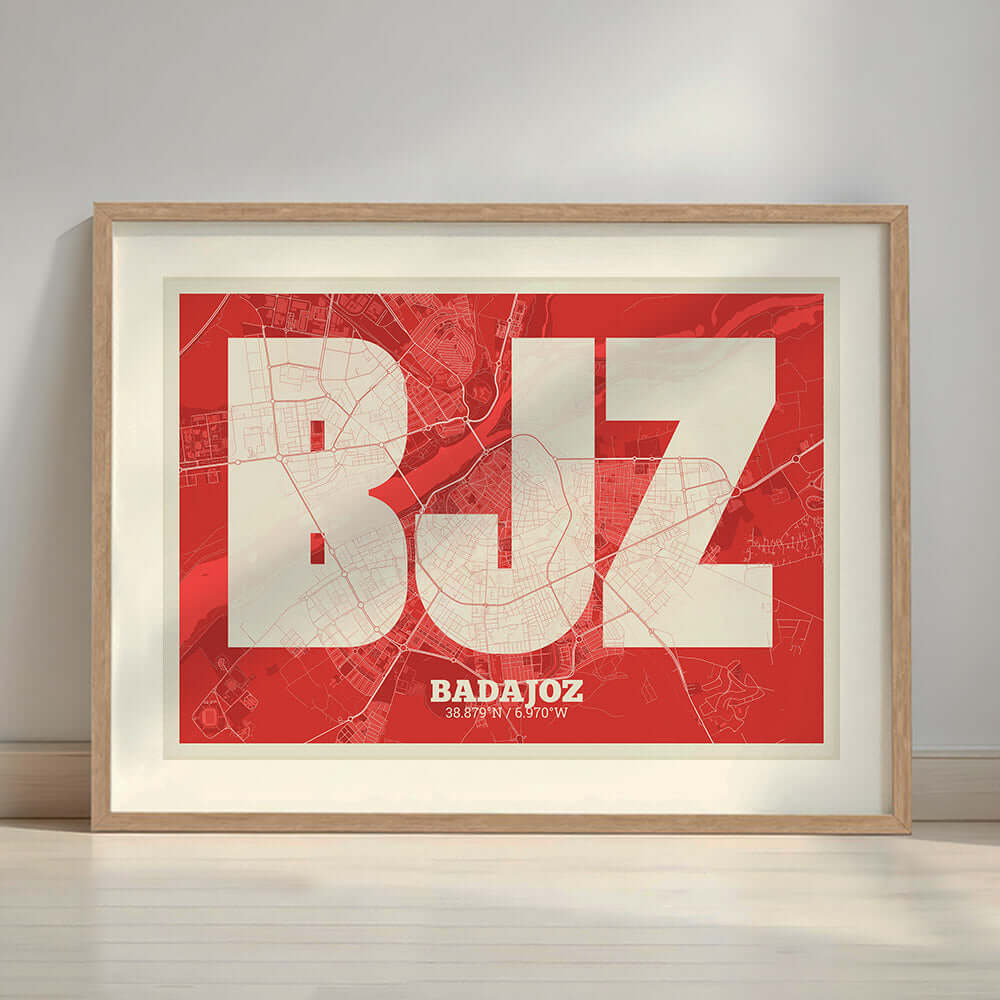 Lámina decorativa de Badajoz – "La Súper Bold"