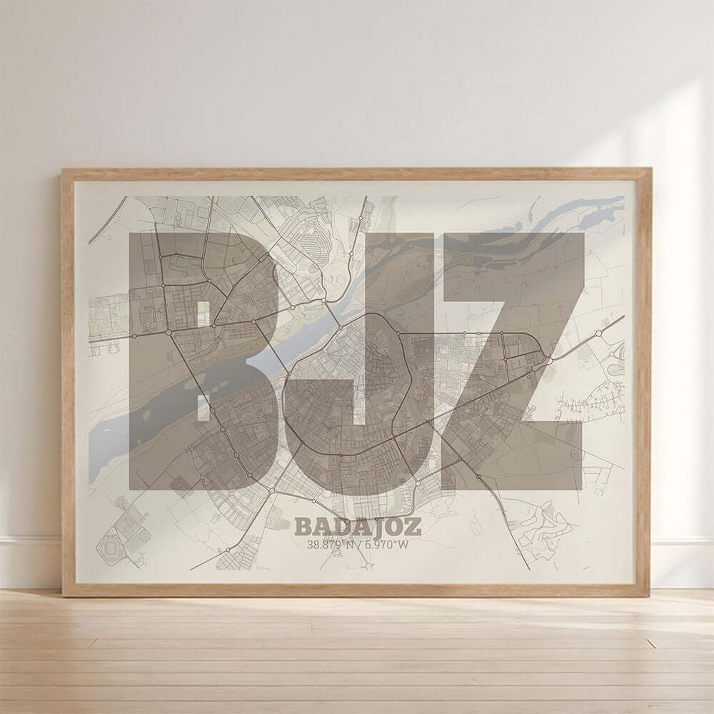 Lámina decorativa de Badajoz – "La Súper Bold"