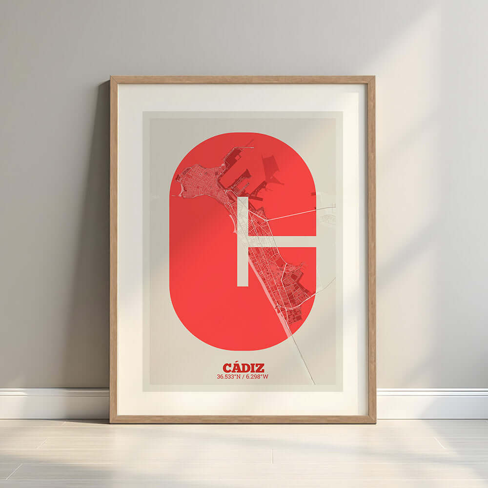 Lámina decorativa de Cádiz – "La Súper Bold"