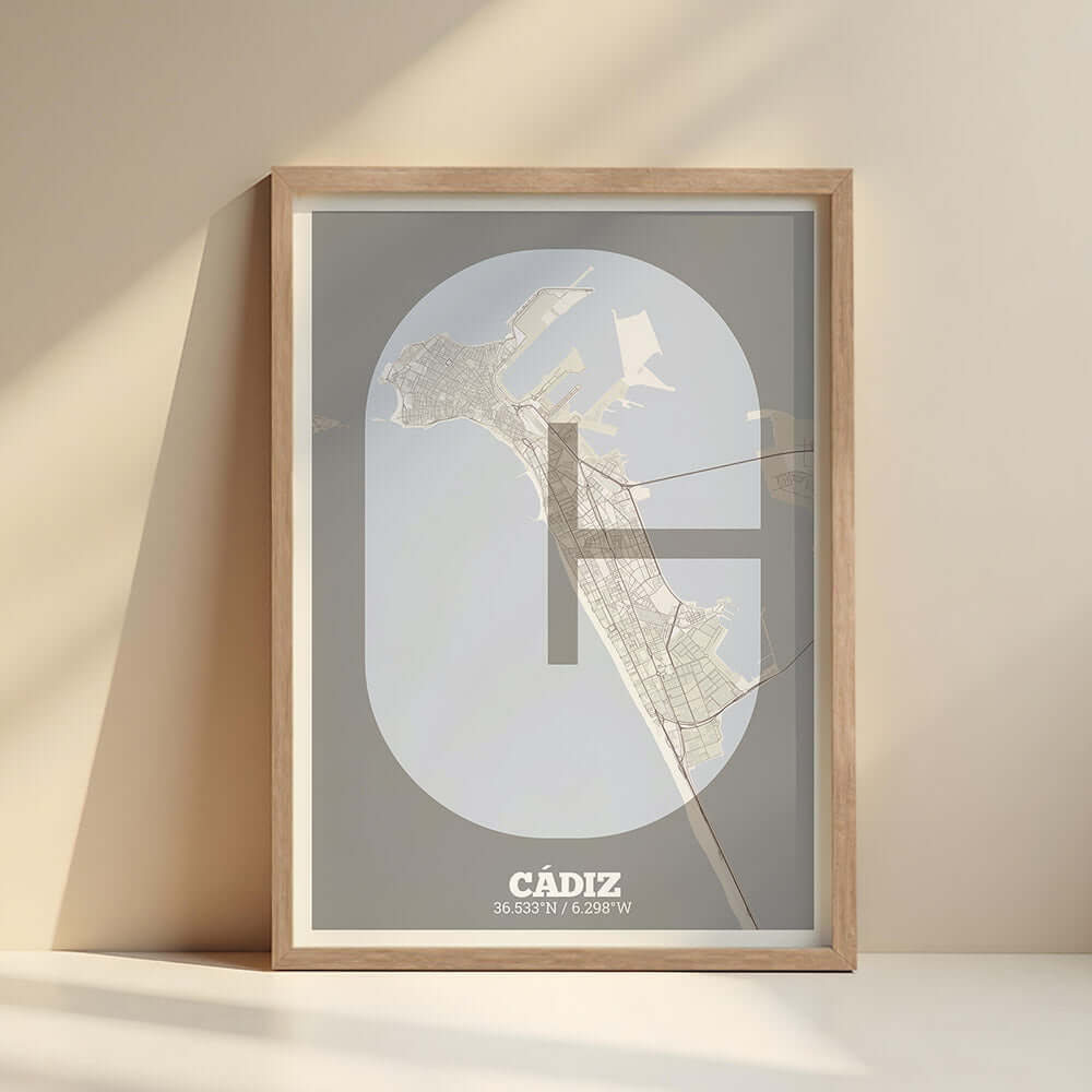 Lámina decorativa de Cádiz – "La Súper Bold"