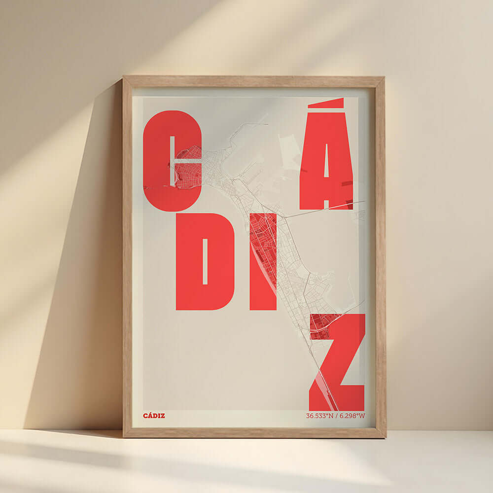 Mapa artístico de Cádiz – "Cada Letra a su Aire"