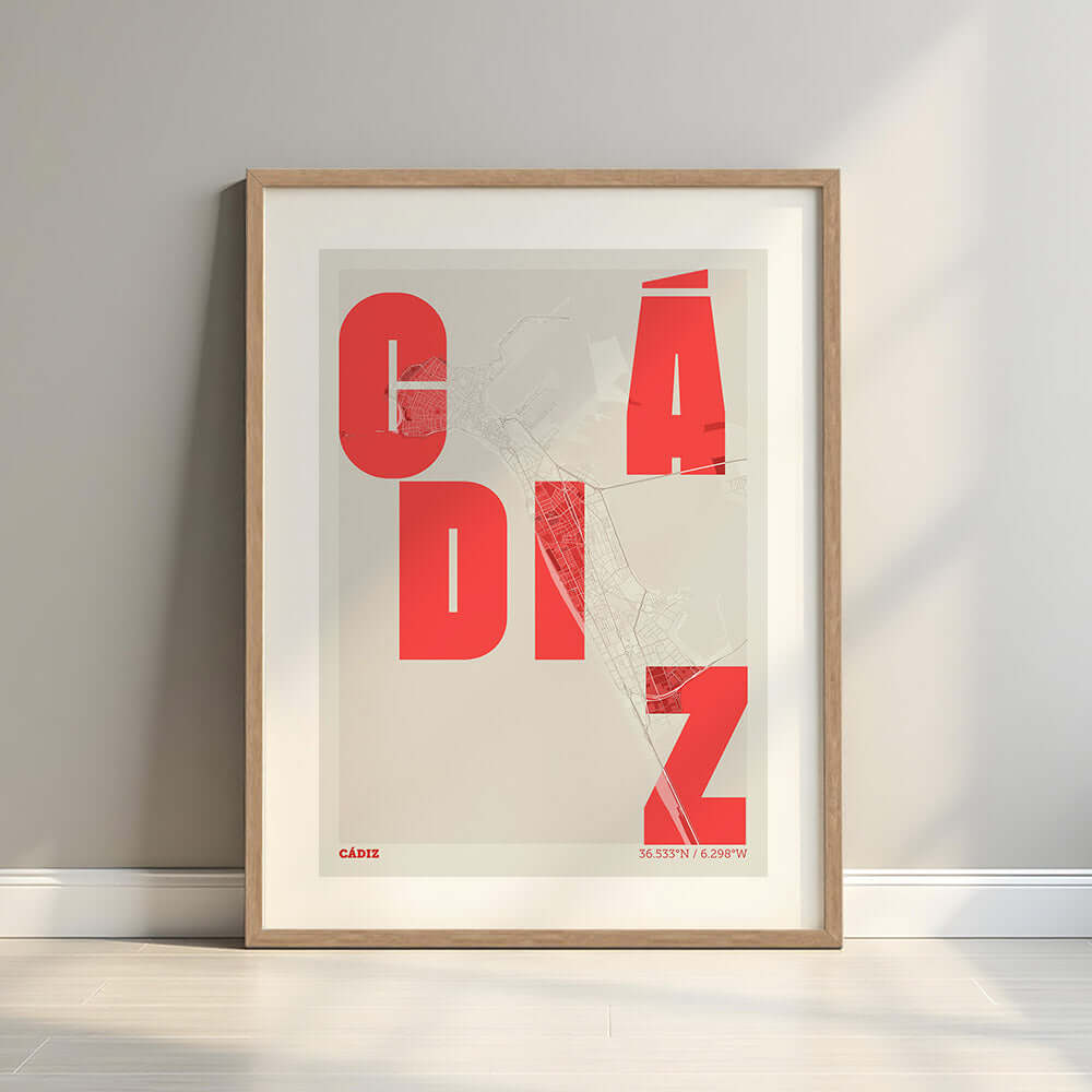 Mapa artístico de Cádiz – "Cada Letra a su Aire"