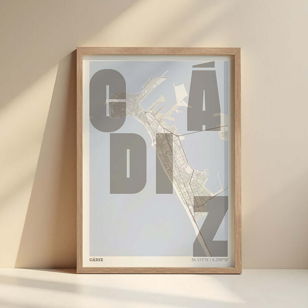 Mapa artístico de Cádiz – "Cada Letra a su Aire"