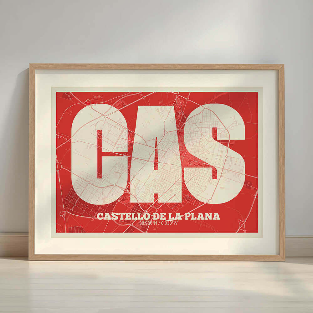 Lámina decorativa de Castellón – "La Súper Bold"