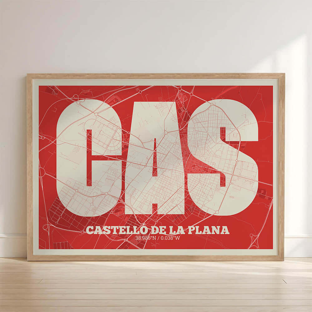 Lámina decorativa de Castellón – "La Súper Bold"