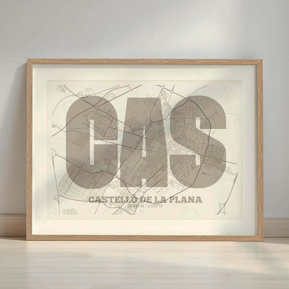 Lámina decorativa de Castellón – "La Súper Bold"