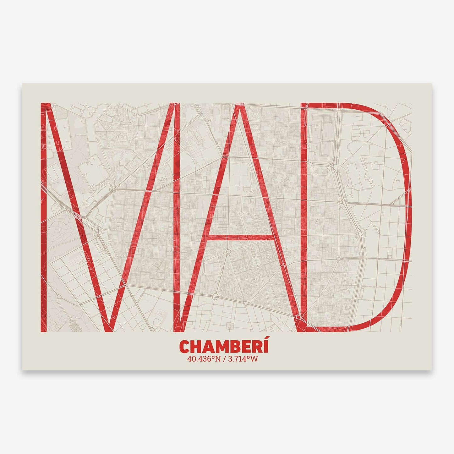 Póster de Chamberí, Madrid – "La Ultrafina"