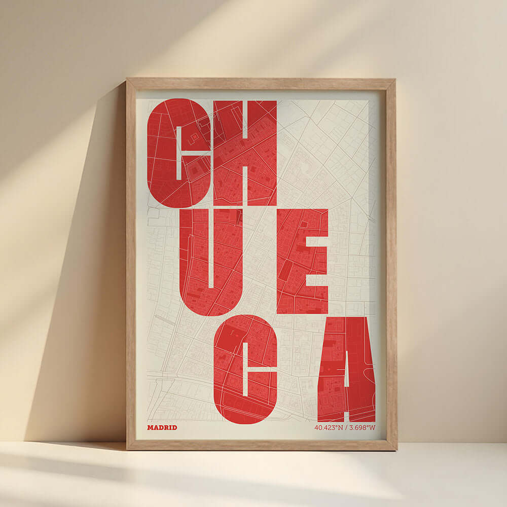 Mapa artístico de Chueca, Madrid – "Cada Letra a su Aire"