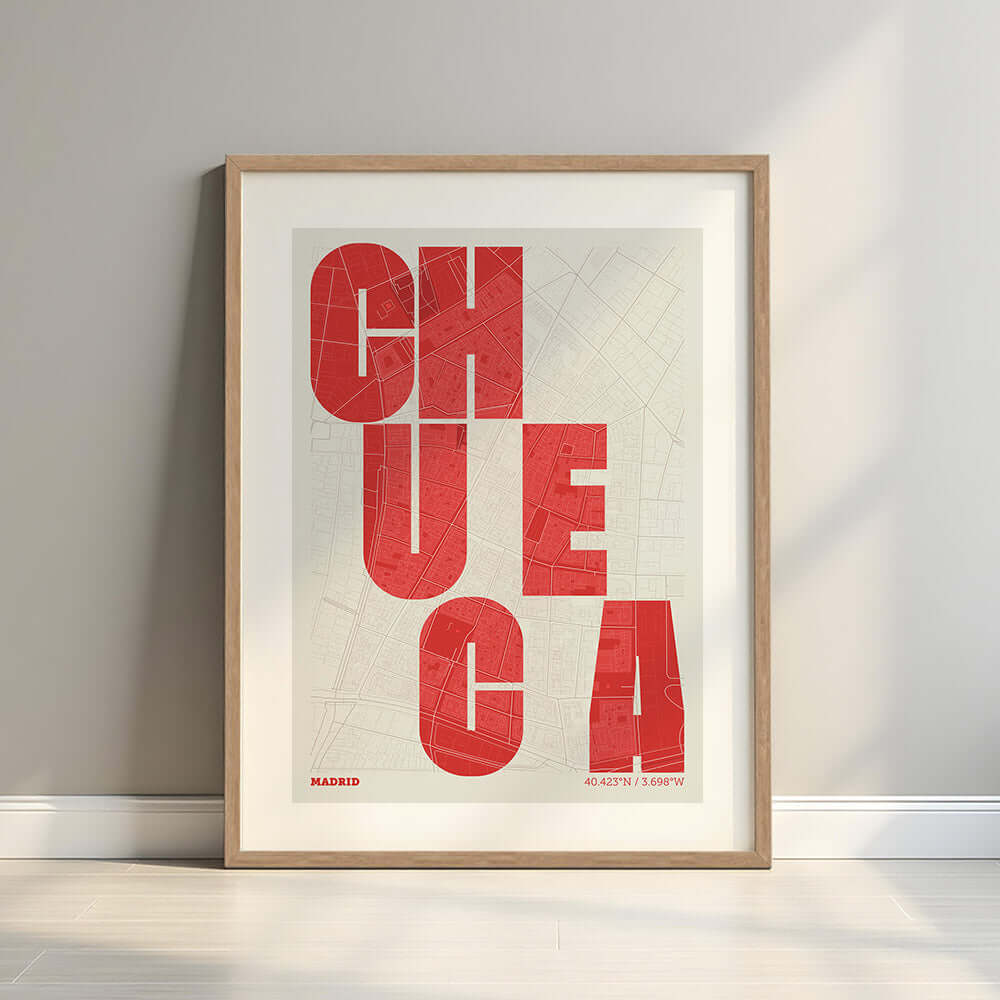 Mapa artístico de Chueca, Madrid – "Cada Letra a su Aire"
