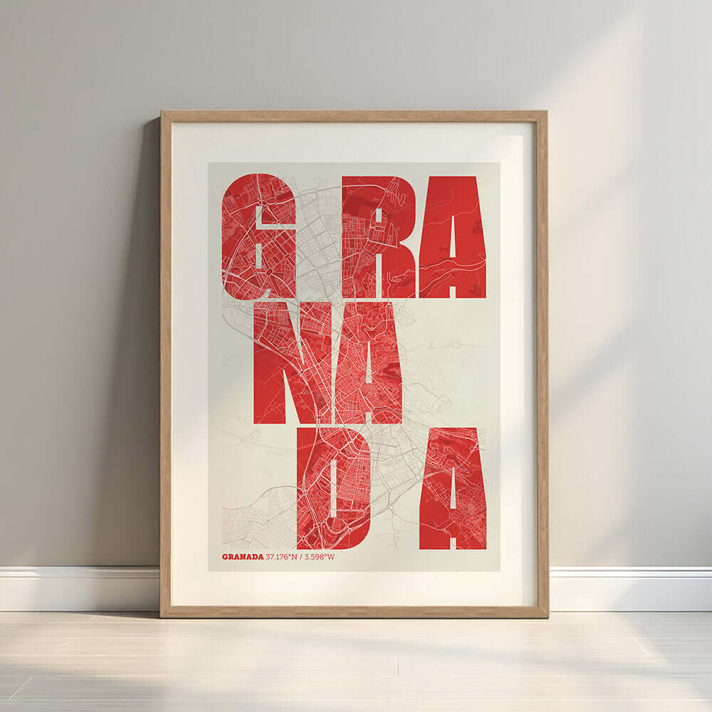 Mapa artístico de Granada – "Cada Letra a su Aire"