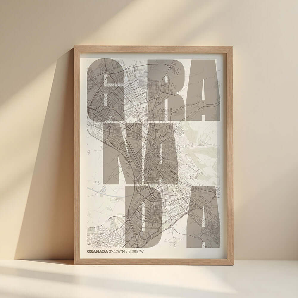 Mapa artístico de Granada – "Cada Letra a su Aire"