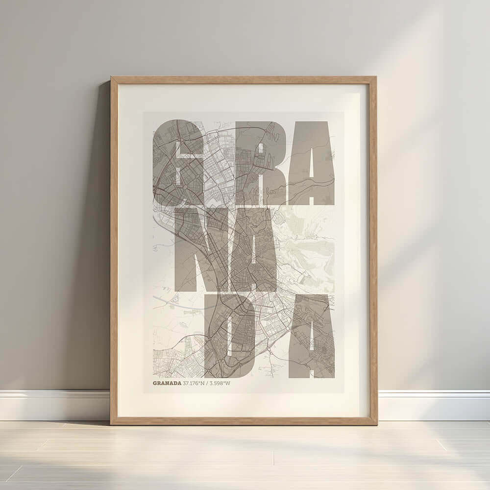 Mapa artístico de Granada – "Cada Letra a su Aire"