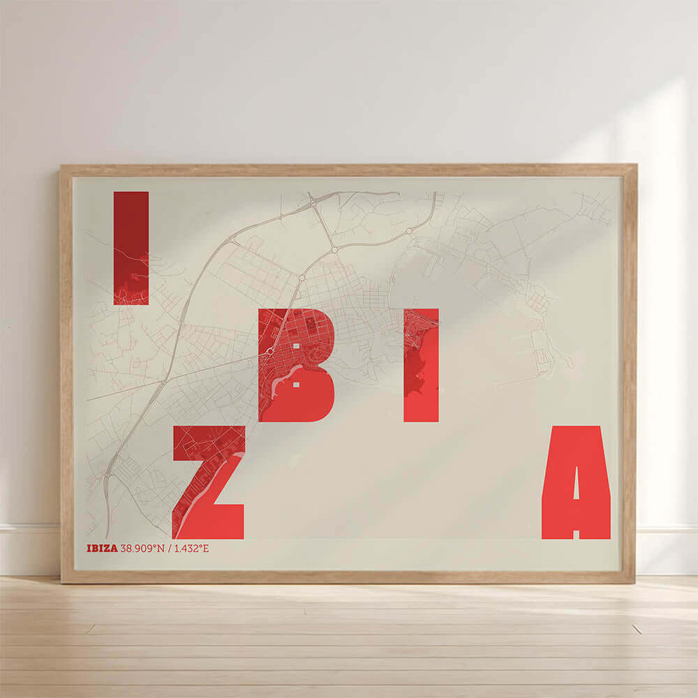 Mapa artístico de Ibiza – "Cada Letra a su Aire"