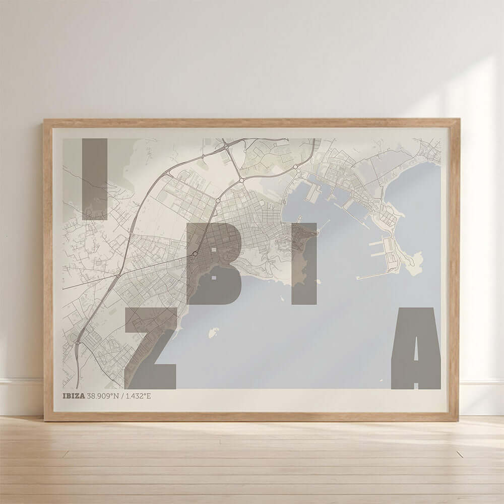 Mapa artístico de Ibiza – "Cada Letra a su Aire"