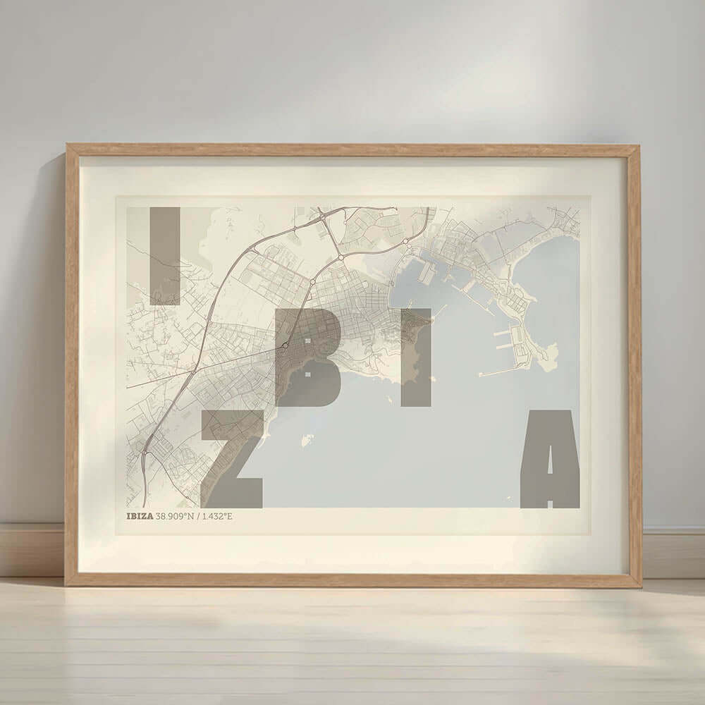 Mapa artístico de Ibiza – "Cada Letra a su Aire"