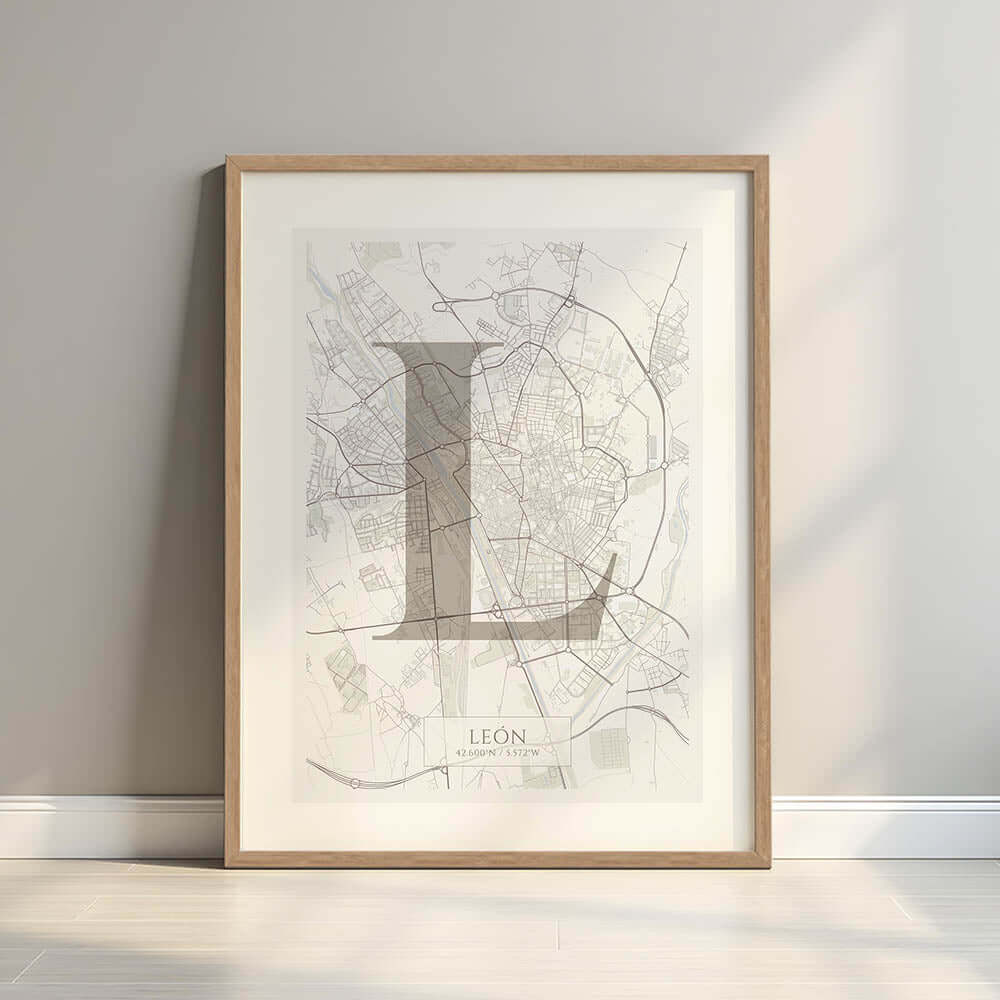 Lámina elegante de León – Póster minimlaista y sofisticado