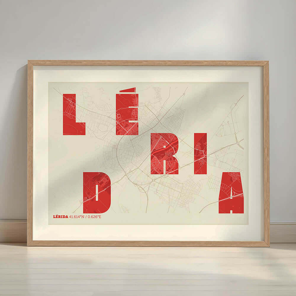 Mapa artístico de Lleida – "Cada Letra a su Aire"