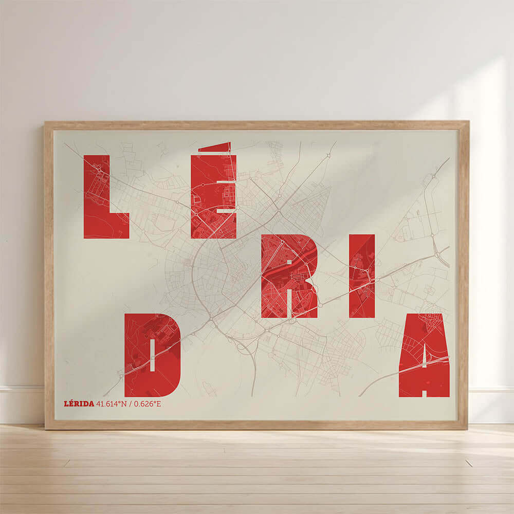 Mapa artístico de Lleida – "Cada Letra a su Aire"