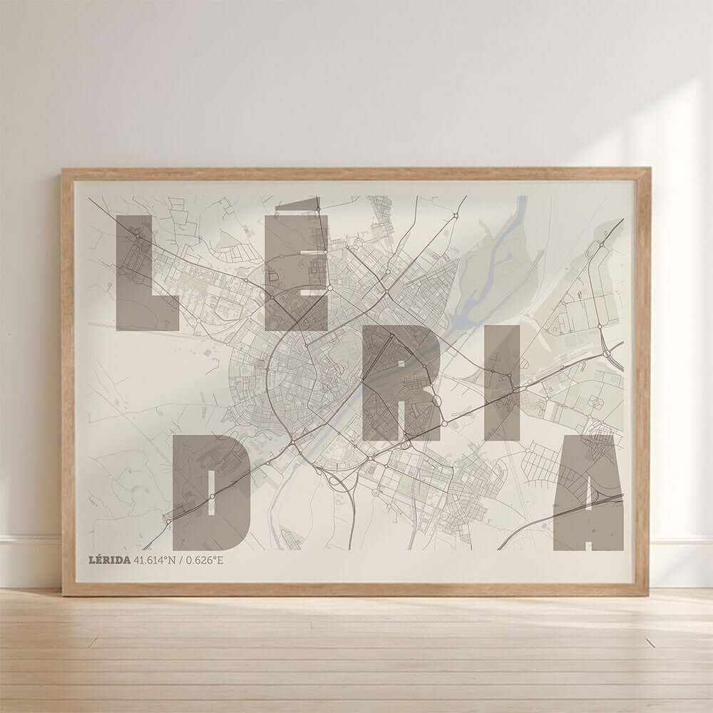 Mapa artístico de Lleida – "Cada Letra a su Aire"