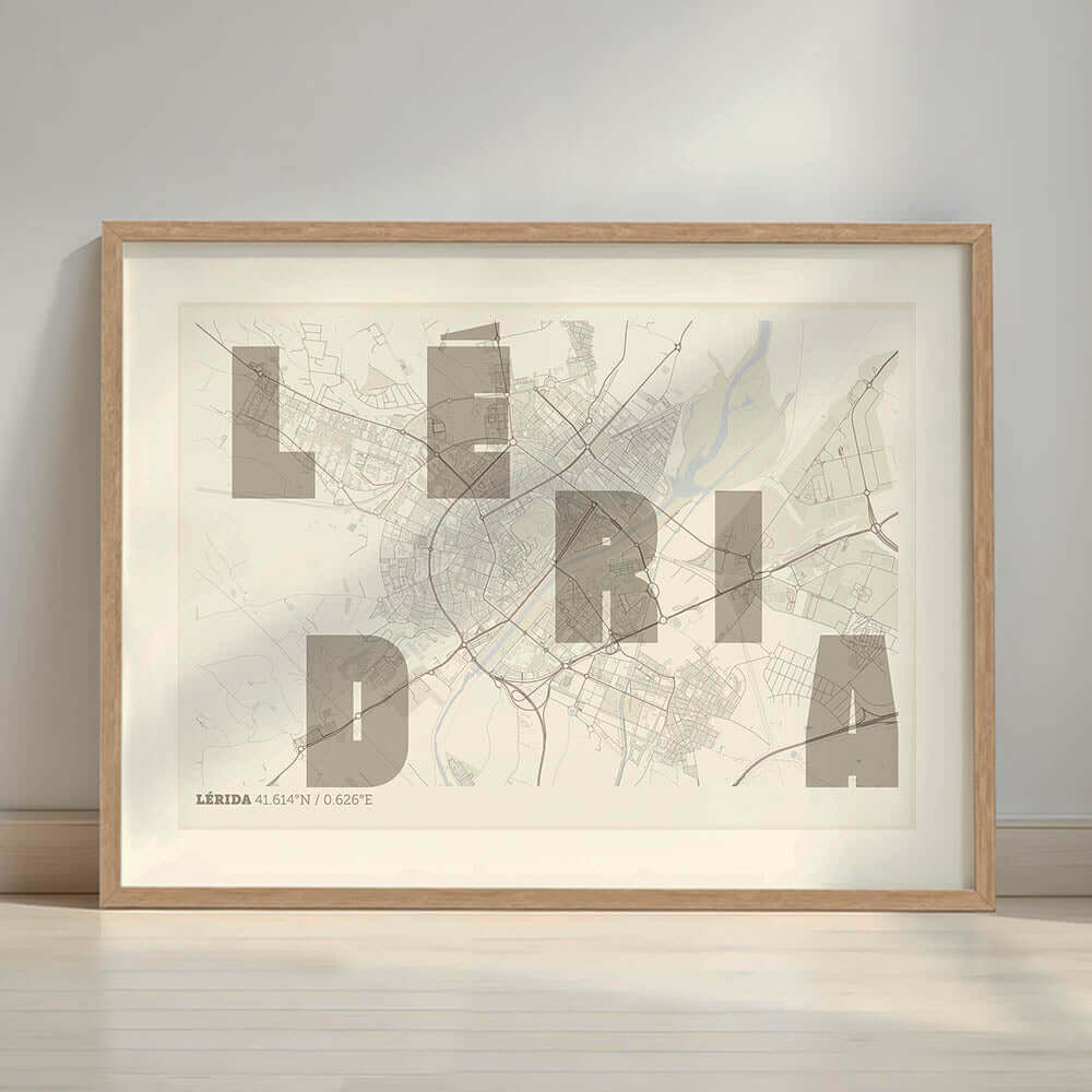 Mapa artístico de Lleida – "Cada Letra a su Aire"