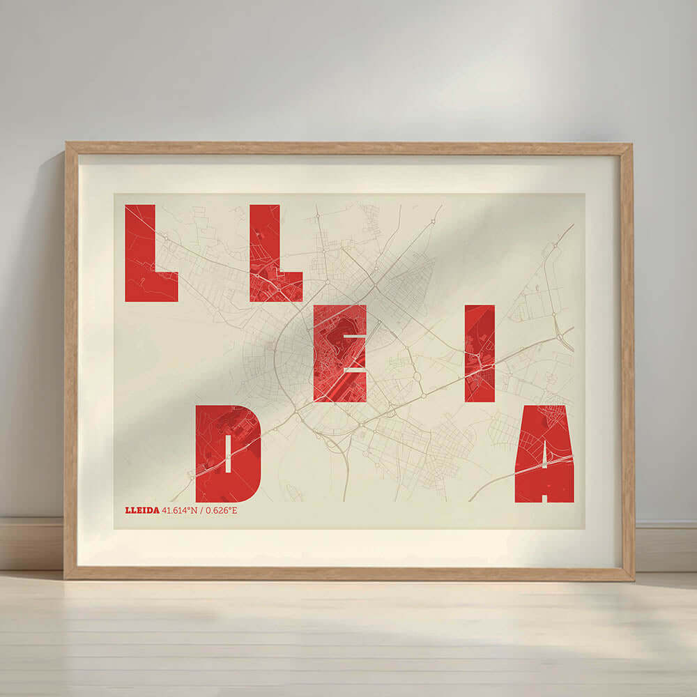 Mapa artístico de Lleida – "Cada Letra a su Aire"
